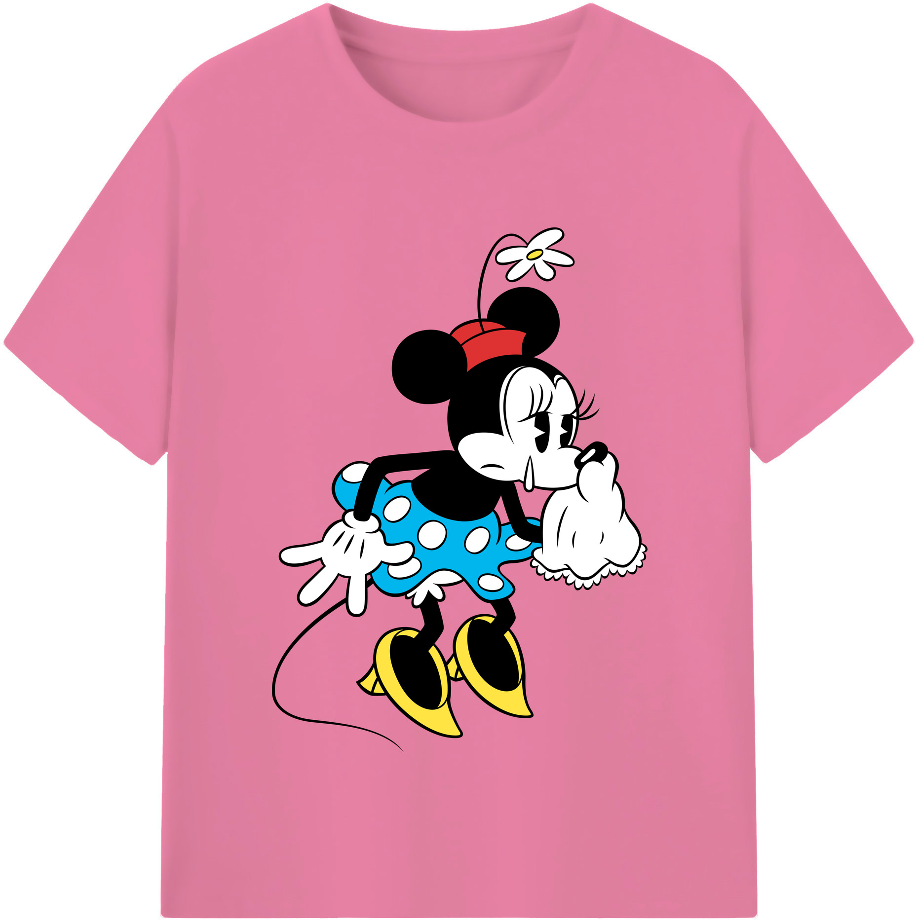 （画像用） ミッキーマウス Mickey Mouse 綿100％半袖Tシャツ（フロントプリント）